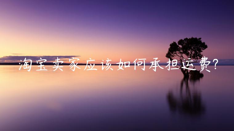 淘寶賣家應(yīng)該如何承擔(dān)運(yùn)費(fèi)?